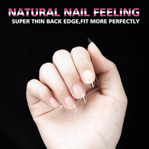 120/240pcs Half Cover Matte Short Almond Nail Tips Nail Tips No Brand 