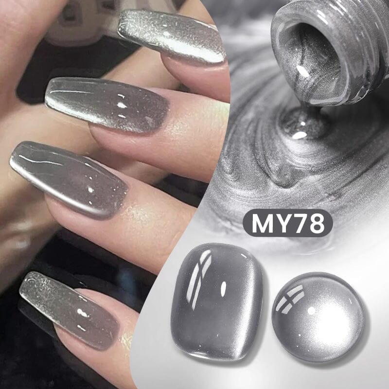 Water Light Cat Magnetic Gel Polish MY78 Smoky Aash 10ml HEMA/TPO FREE Gel Nail Polish BORN PRETTY 