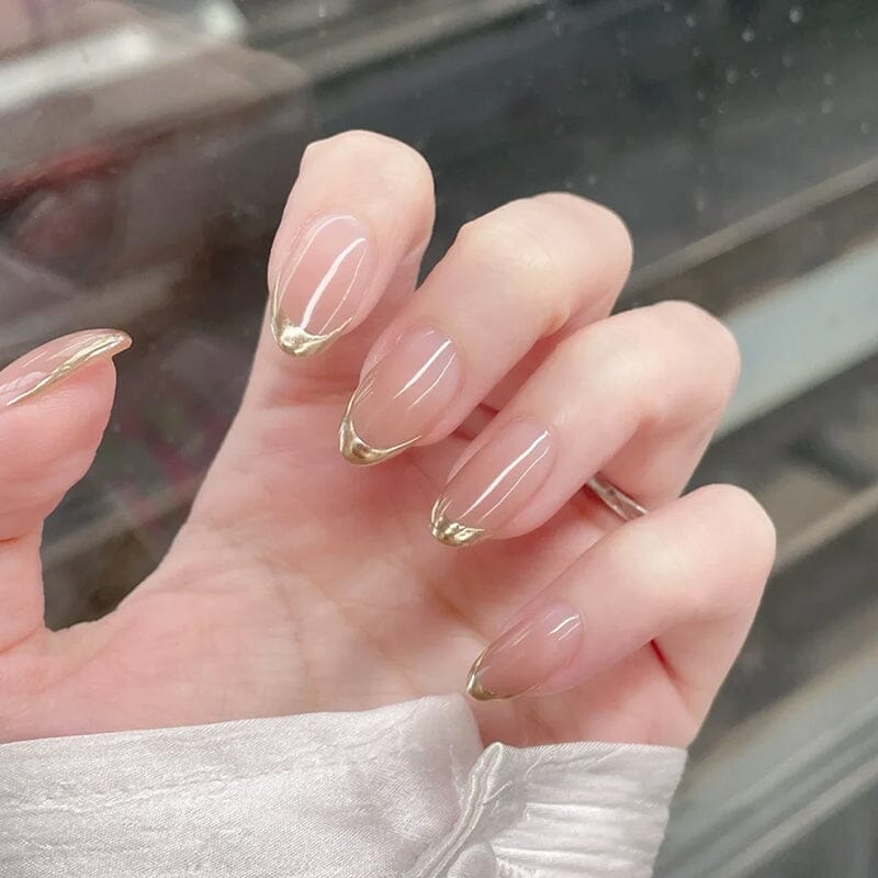 24pcs DY1312-B7 Almond Press on Nails Nail Tips No Brand 