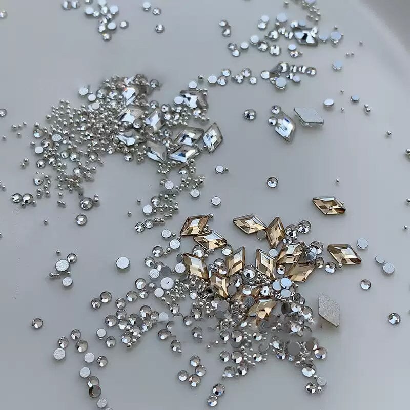 Transparent Rhombic Rhinestones #01 Nail Art No Brand 