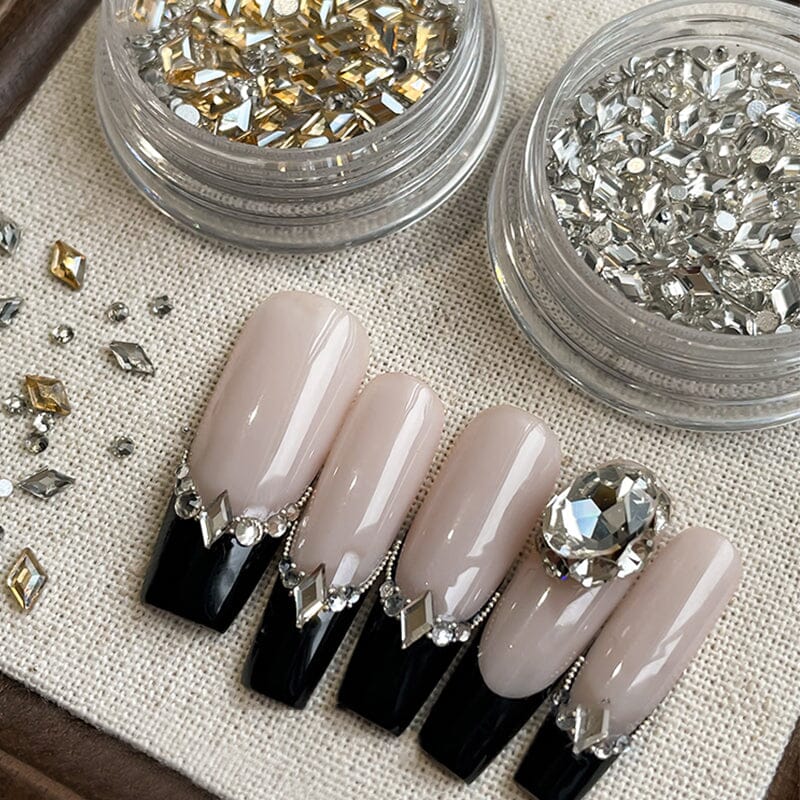 Transparent Rhombic Rhinestones #01 Nail Art No Brand 