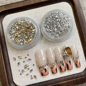 Transparent Rhombic Rhinestones #01 Nail Art No Brand 