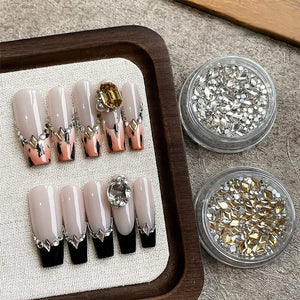 Transparent Rhombic Rhinestones #01 Nail Art No Brand 