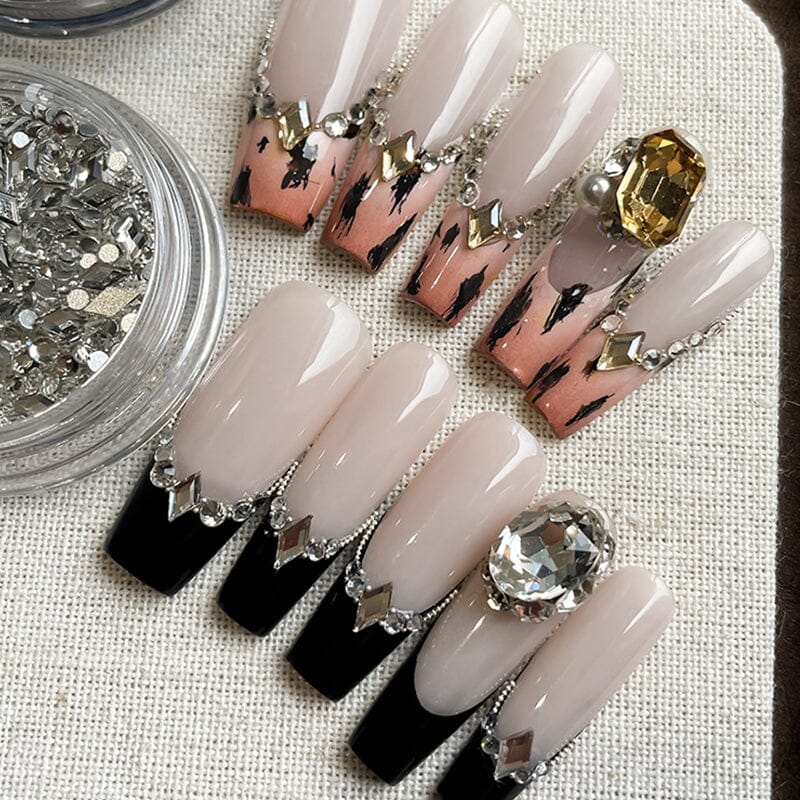 Transparent Rhombic Rhinestones #01 Nail Art No Brand 