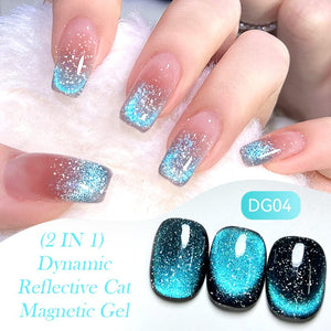 Dynamic Reflective Cat Magnetic Gel DG06 7ml Gel Nail Polish LILYCUTE 