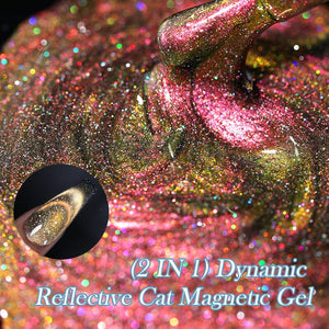 Dynamic Reflective Cat Magnetic Gel DG05 7ml Gel Nail Polish LILYCUTE 