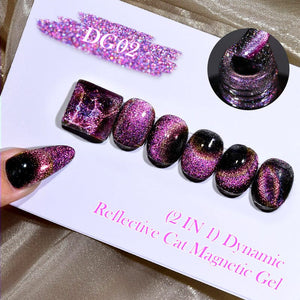 Dynamic Reflective Cat Magnetic Gel DG05 7ml Gel Nail Polish LILYCUTE 