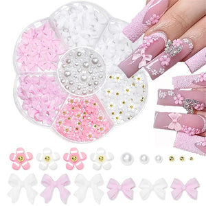Resin Bowknot #02 Nail Decoration in Wheel Nail Art No Brand 