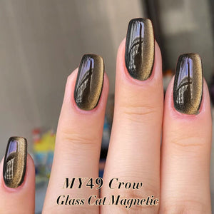 Black Glass Cat Magnetic Gel Polish MY49 Crow 10ml Gel Nail Polish BORN PRETTY 