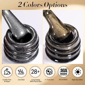 Black Glass Cat Magnetic Gel Polish 10ml Gel Nail Polish BORN PRETTY 