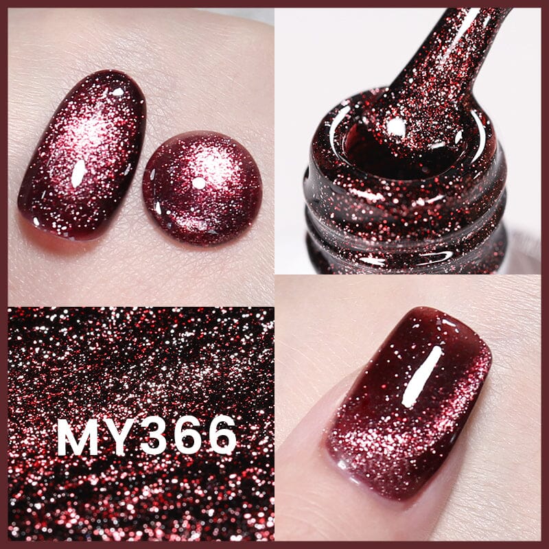 Reflective Cat Magnetic Gel MY366 Quantum Pulse 10ml Gel Nail Polish BORN PRETTY 