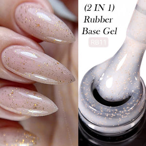 2 in 1 Rubber Base Gel RB11 7ml Base & Top Coat LILYCUTE 