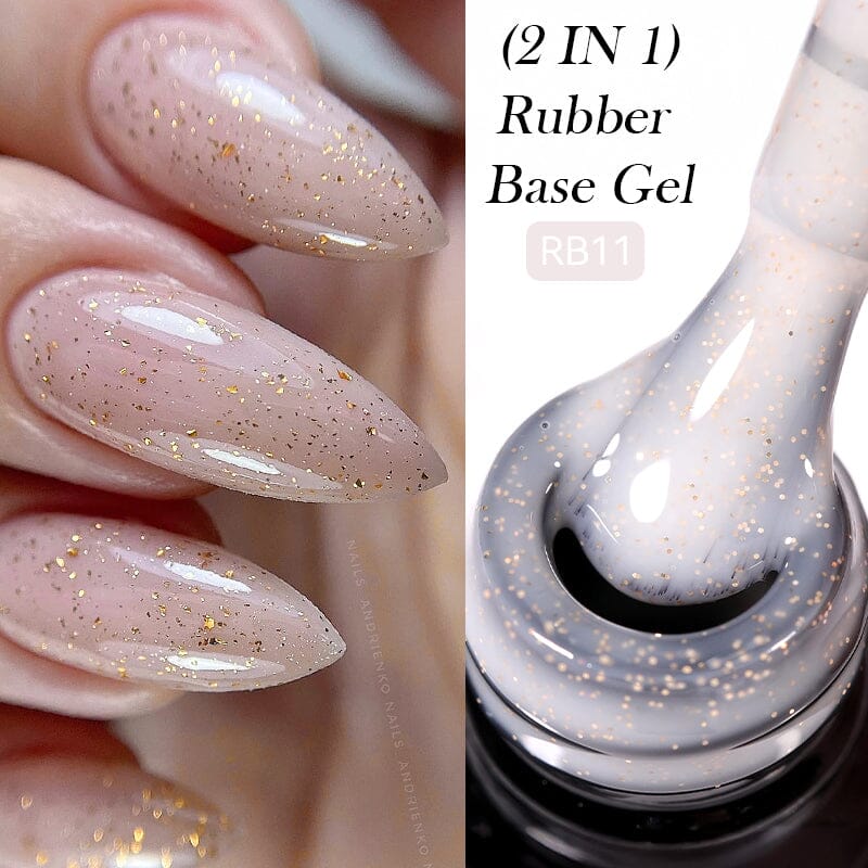 2 in 1 Rubber Base Gel RB11 7ml Base & Top Coat LILYCUTE 