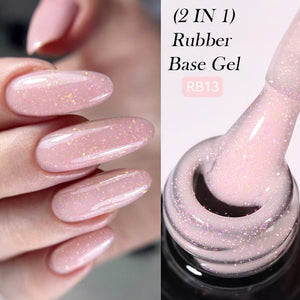 2 in 1 Rubber Base Gel RB13 7ml Base & Top Coat LILYCUTE 