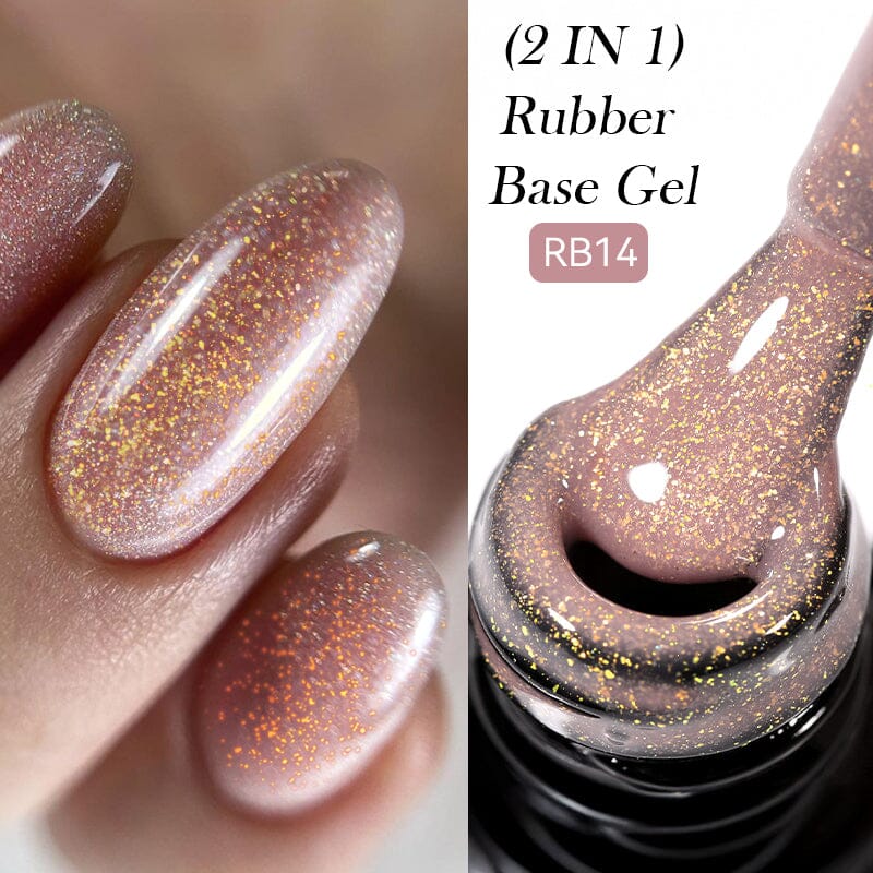 2 in 1 Rubber Base Gel RB14 7ml Base & Top Coat LILYCUTE 