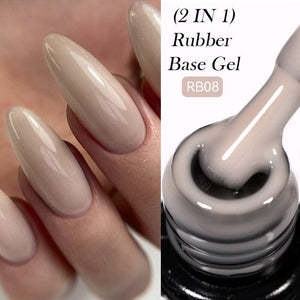 2 in 1 Rubber Base Gel RB08 7ml Base & Top Coat LILYCUTE 