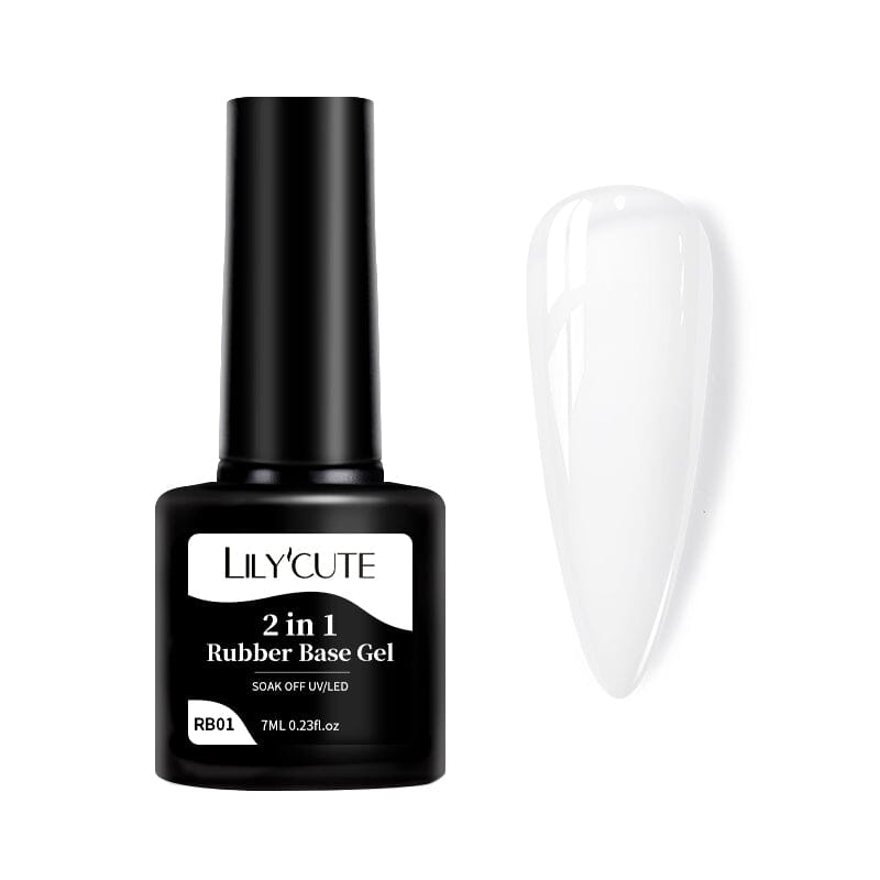 2 in 1 Rubber Base Gel RB01 7ml Base & Top Coat LILYCUTE 