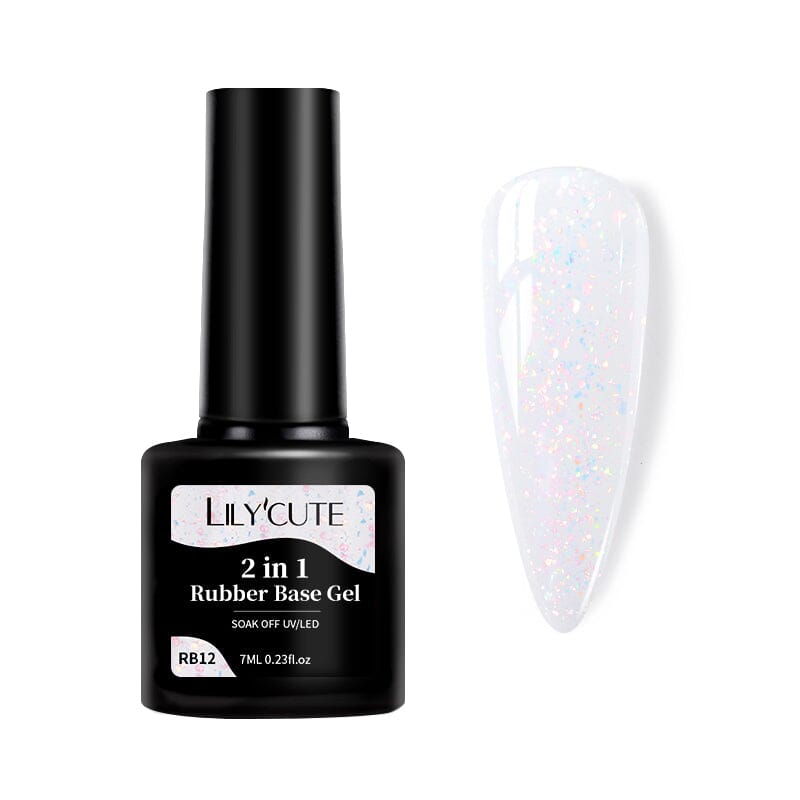 2 in 1 Rubber Base Gel RB12 7ml Base & Top Coat LILYCUTE 