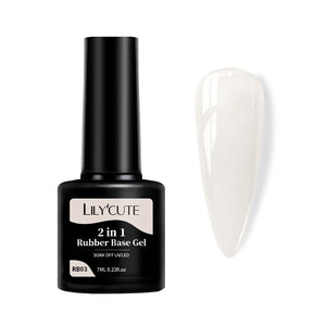 2 in 1 Rubber Base Gel RB03 7ml Base & Top Coat LILYCUTE 