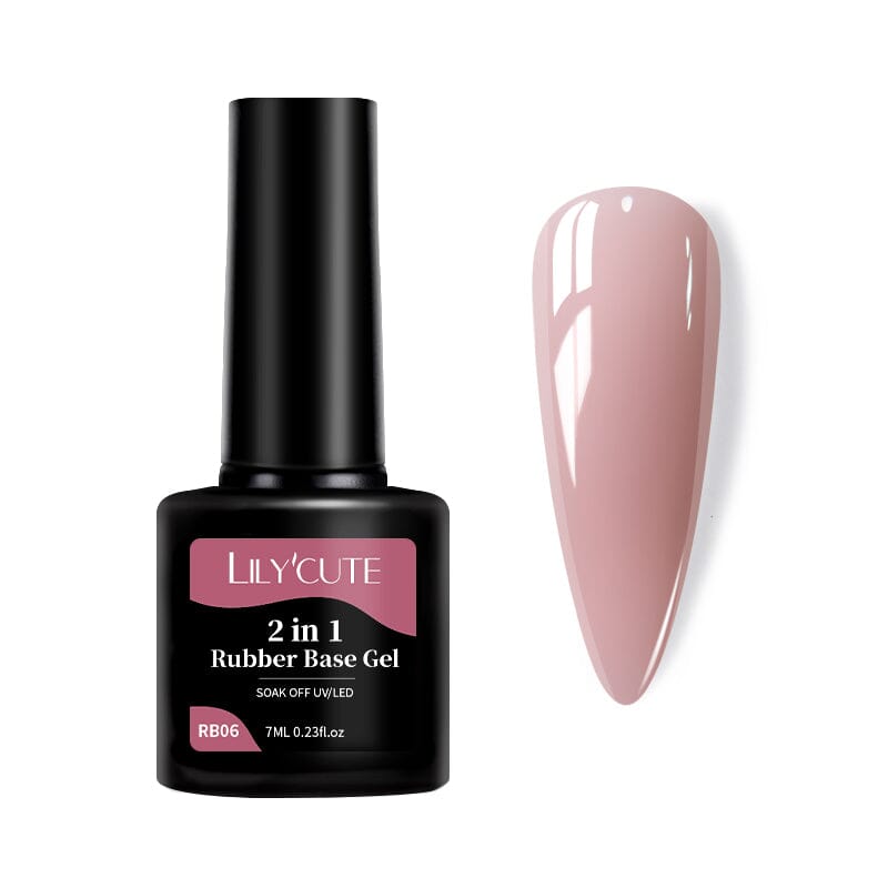 2 in 1 Rubber Base Gel RB06 7ml Base & Top Coat LILYCUTE 