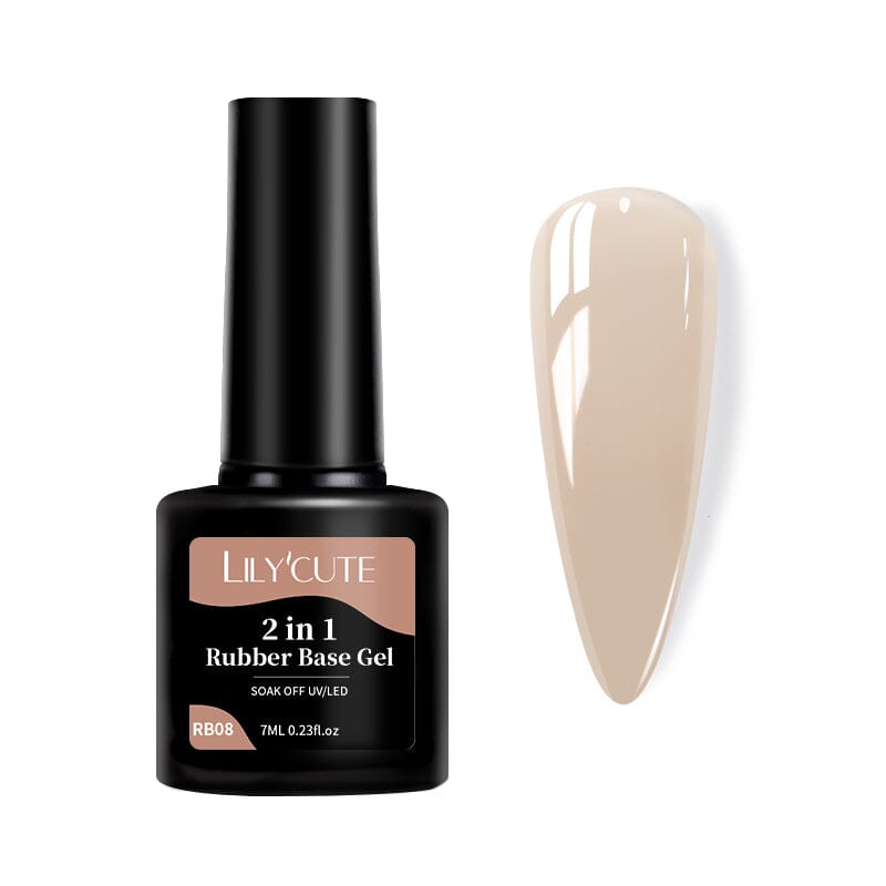 2 in 1 Rubber Base Gel RB08 7ml Base & Top Coat LILYCUTE 