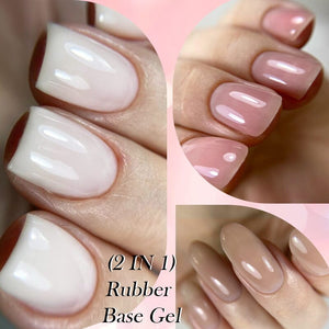 2 in 1 Rubber Base Gel RB12 7ml Base & Top Coat LILYCUTE 