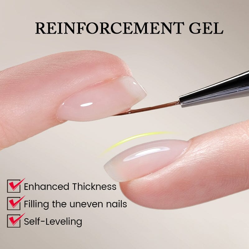 Peel Off Base Gel, Reinforcement Gel, Watercolor Nail Gel 7ml Base & Top Coat LILYCUTE 