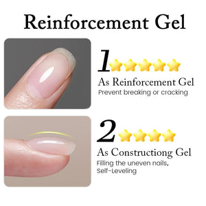 Peel Off Base Gel, Reinforcement Gel, Watercolor Nail Gel 7ml Base & Top Coat LILYCUTE 