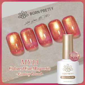 Colored Cat Magnetic Gel Fantasy Island 10ml Gel Nail Polish BORN PRETTY 