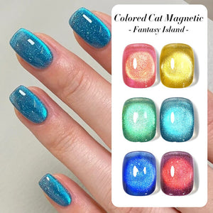 Colored Cat Magnetic Gel Fantasy Island 10ml Gel Nail Polish BORN PRETTY 