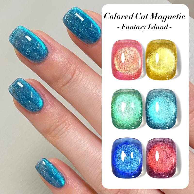 Colored Cat Magnetic Gel Fantasy Island 10ml Gel Nail Polish BORN PRETTY 