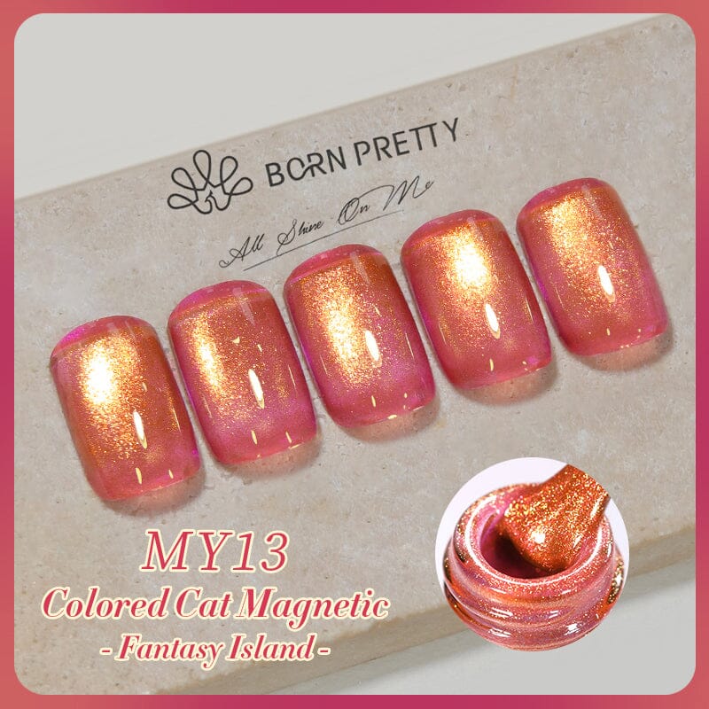 Colored Cat Magnetic Gel MY13 Fantasy Island 10ml Gel Nail Polish BORN PRETTY 