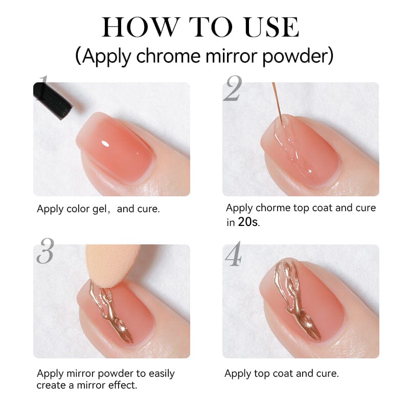 Chrome Top Coat 7ml Gel Nail Polish LILYCUTE 