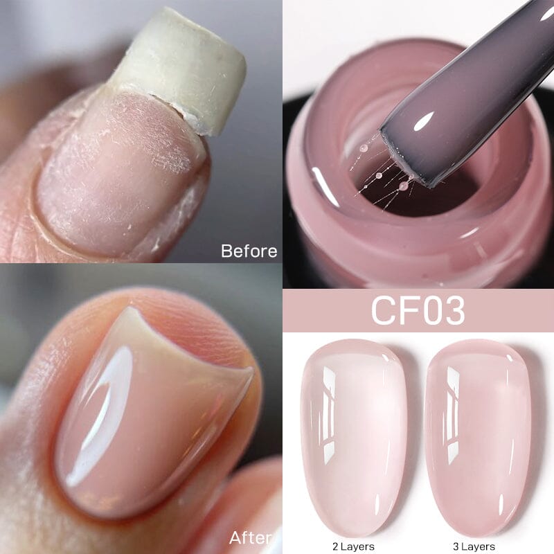 Colorful Fiber Rubber Base Gel CF03 7ml Base & Top Coat UR SUGAR 