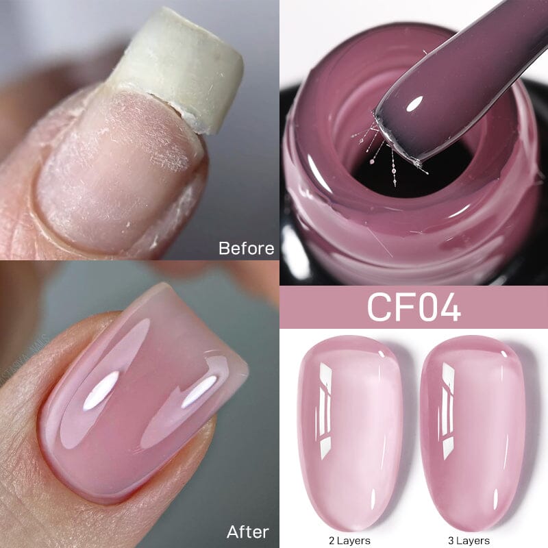 Colorful Fiber Rubber Base Gel CF04 7ml Base & Top Coat UR SUGAR 