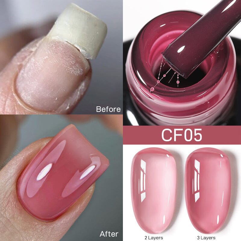 Colorful Fiber Rubber Base Gel CF05 7ml Base & Top Coat UR SUGAR 