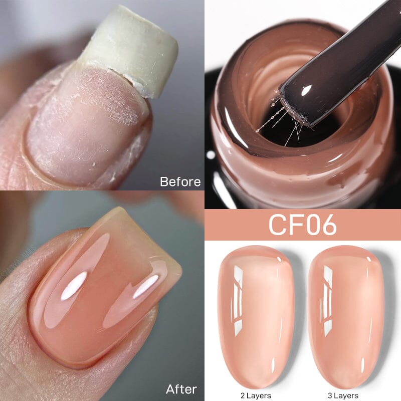 Colorful Fiber Rubber Base Gel CF06 7ml Base & Top Coat UR SUGAR 