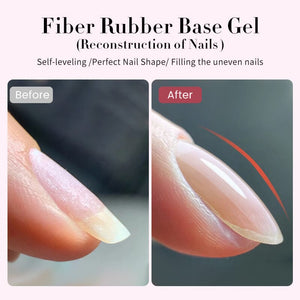 Colorful Fiber Rubber Base Gel CF01 7ml Base & Top Coat UR SUGAR 