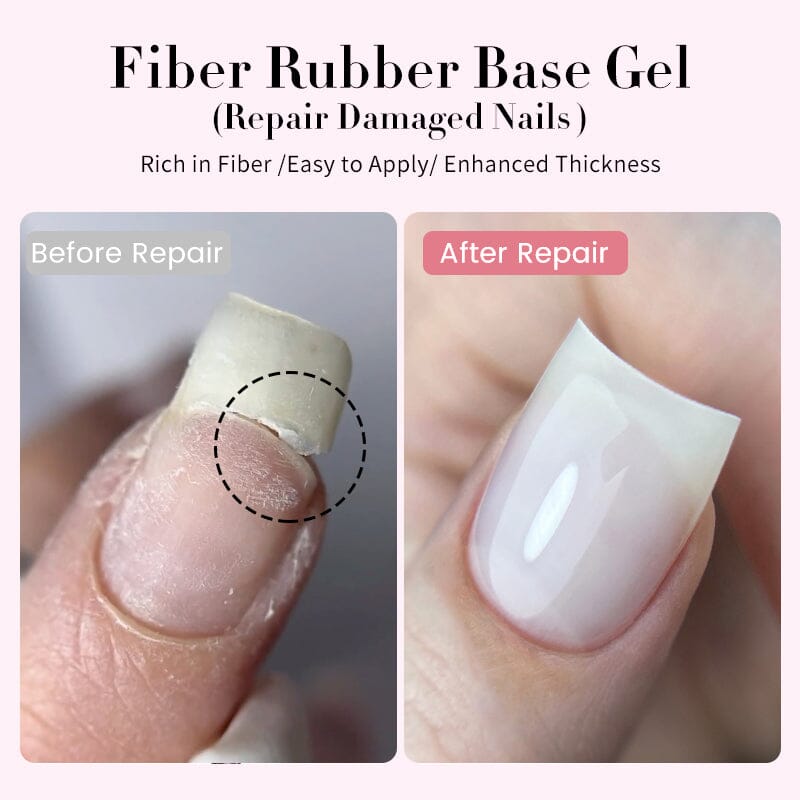 Colorful Fiber Rubber Base Gel CF01 7ml Base & Top Coat UR SUGAR 