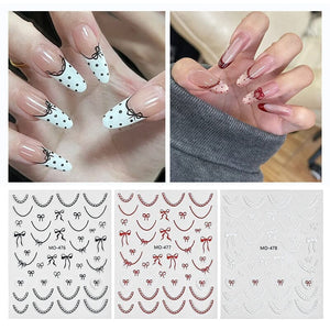 Bowknot 3D Nail Sticker MO-476 Nail Art No Brand 