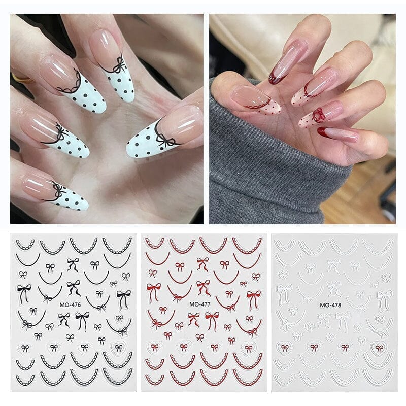 Bowknot 3D Nail Sticker MO-476 Nail Art No Brand 