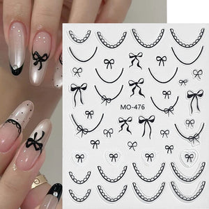 Bowknot 3D Nail Sticker MO-476 Nail Art No Brand 