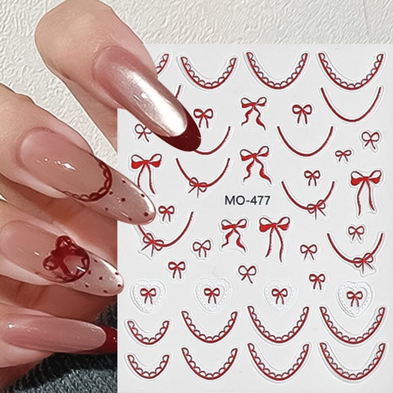 Bowknot 3D Nail Sticker MO-476 Nail Art No Brand 