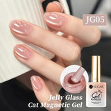 Jelly Glass Cat Magnetic Gel 15ml Gel Nail Polish UR SUGAR JG05 