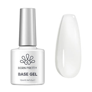 Function Gel Polish 10ml Gel Nail Polish BORN PRETTY Fiber Rubber Base Gel FB02 Milky White 