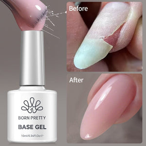6 Colors Fiber Rubber Base Gel Polish Set 10ml Gel Nail Polish BORN PRETTY 