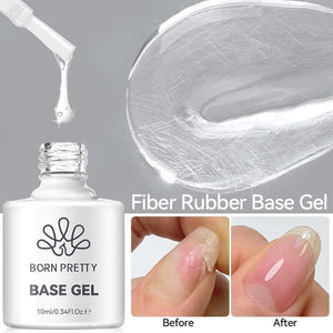Fiber Rubber Base Gel 10ml Gel Nail Polish BORN PRETTY 