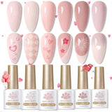6 Colors Gel Polish S03 Cupid's Whisper 7ml Gel Nail Polish BORN PRETTY 
