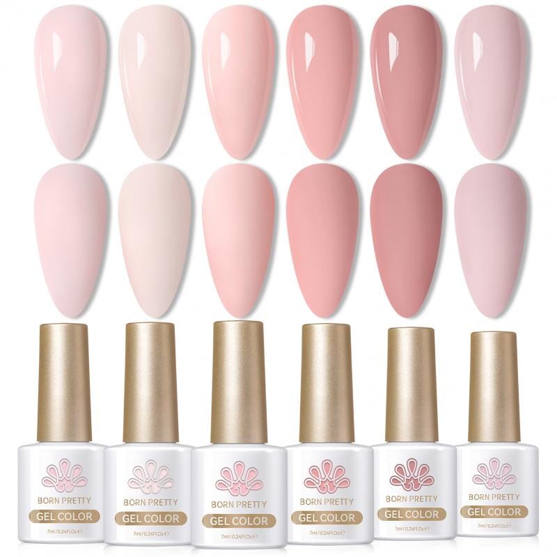 6 Colors Gel Polish S03 Cupid's Whisper 7ml Gel Nail Polish BORN PRETTY 