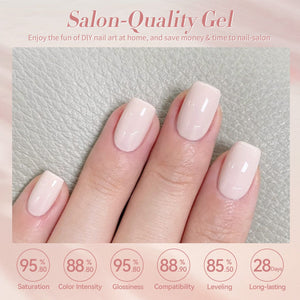 6 Colors Gel Polish Set S04 Clouded Rose 7ml Gel Nail Polish BORN PRETTY 